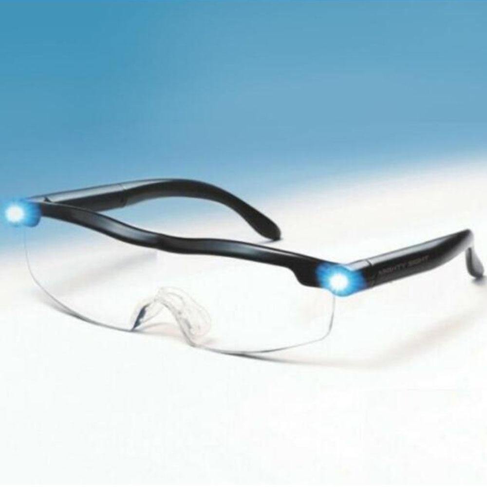 Mighty Sight Magnifying Glasses with LED Light & Travel Case