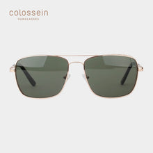 Load image into Gallery viewer, COLOSSEIN Women&#39;s Retro Square Metal Frame UV400 Sunglasses - Sunglass Associates