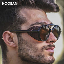 Load image into Gallery viewer, HOOBAN Vintage Steampunk Unisex Sunglasses - Sunglass Associates