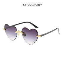 Load image into Gallery viewer, Fashion Heart Shape Women Sunglasses Brand Designer Lovely Rimless Sun Glasses For Female Vintage Pink Ladies Shades - Sunglass Associates