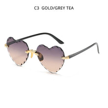 Load image into Gallery viewer, Fashion Heart Shape Women Sunglasses Brand Designer Lovely Rimless Sun Glasses For Female Vintage Pink Ladies Shades - Sunglass Associates