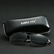 Load image into Gallery viewer, BANNED 1976 Polarized UV400 Rectangle Men&#39;s Driving Sunglasses - Sunglass Associates