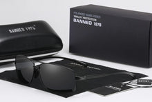 Load image into Gallery viewer, BANNED 1976 Polarized UV400 Rectangle Men&#39;s Driving Sunglasses - Sunglass Associates