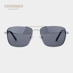 COLOSSEIN Women's Retro Square Metal Frame UV400 Sunglasses - Sunglass Associates