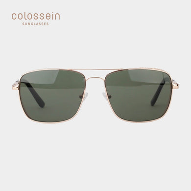 COLOSSEIN Women's Retro Square Metal Frame UV400 Sunglasses - Sunglass Associates