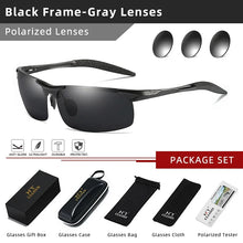 Load image into Gallery viewer, CLLOIO Men&#39;s Polarized Aluminum Frame Sunglasses - Sunglass Associates