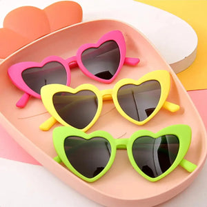 Kids Heart Shaped UV400 Sunglasses - Sunglass Associates