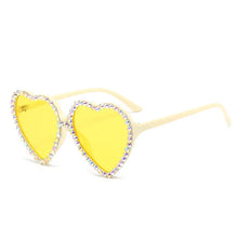 Load image into Gallery viewer, Fashion Diamond Heart Rhinestone Women&#39;s Sunglasses - Sunglass Associates