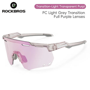 ROCKBROS Photochromic Unisex UV400 Cycling Sunglasses - Sunglass Associates