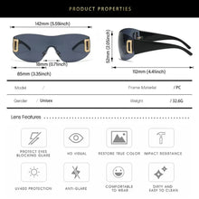 Load image into Gallery viewer, Frameless Jeweled UV400 Wrap Around Sunglasses - Sunglass Associates