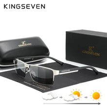 Load image into Gallery viewer, KINGSEVEN Photochromic Men&#39;s Chameleon Polarized Driving Sunglasses