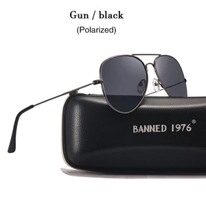 BANNED 1976 Classic Metal Aviation Women's Sunglasses - Sunglass Associates