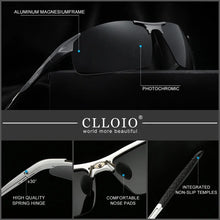 Load image into Gallery viewer, CLLOIO Men&#39;s Polarized Aluminum Frame Sunglasses - Sunglass Associates