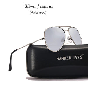 BANNED 1976 Classic Metal Aviation Women's Sunglasses - Sunglass Associates