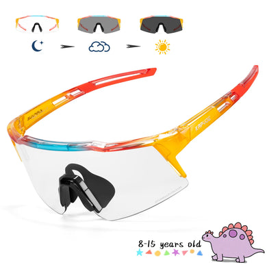 KAPVOE Photochromic Child Cycling Sunglasses