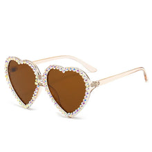 Load image into Gallery viewer, Fashion Diamond Heart Rhinestone Women&#39;s Sunglasses - Sunglass Associates