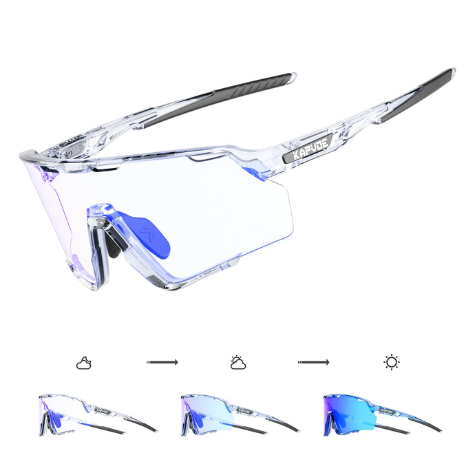 Kapvoe Photochromic Unisex Cycling Sunglasses - Sunglass Associates