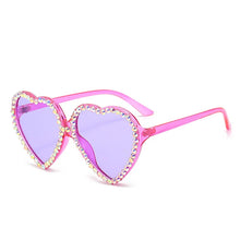 Load image into Gallery viewer, Fashion Diamond Heart Rhinestone Women&#39;s Sunglasses - Sunglass Associates