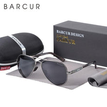 Load image into Gallery viewer, BARCUR Polarized Men&#39;s Pilot Sunglasses - Sunglass Associates